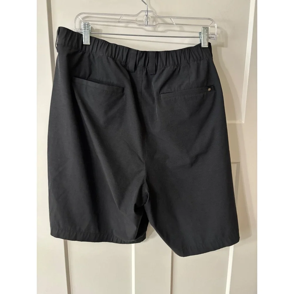 Banana Republic Mens Black Performance Golf Shorts Size 40 Elastic Waist 1559922
